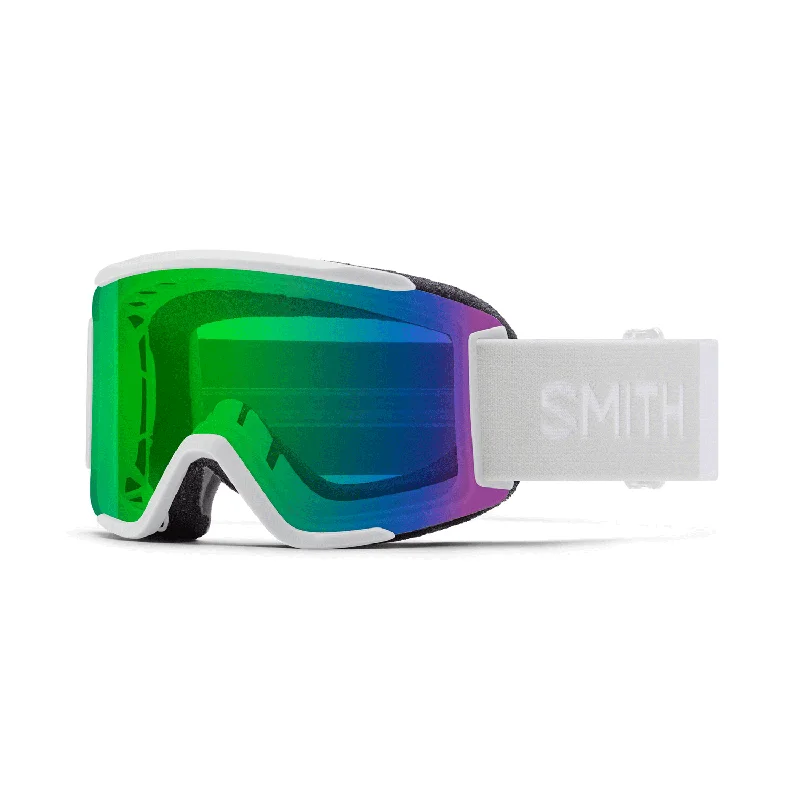 Smith Squad S Goggles White Vapor/ChromaPop Everyday Green Mirror + Clear