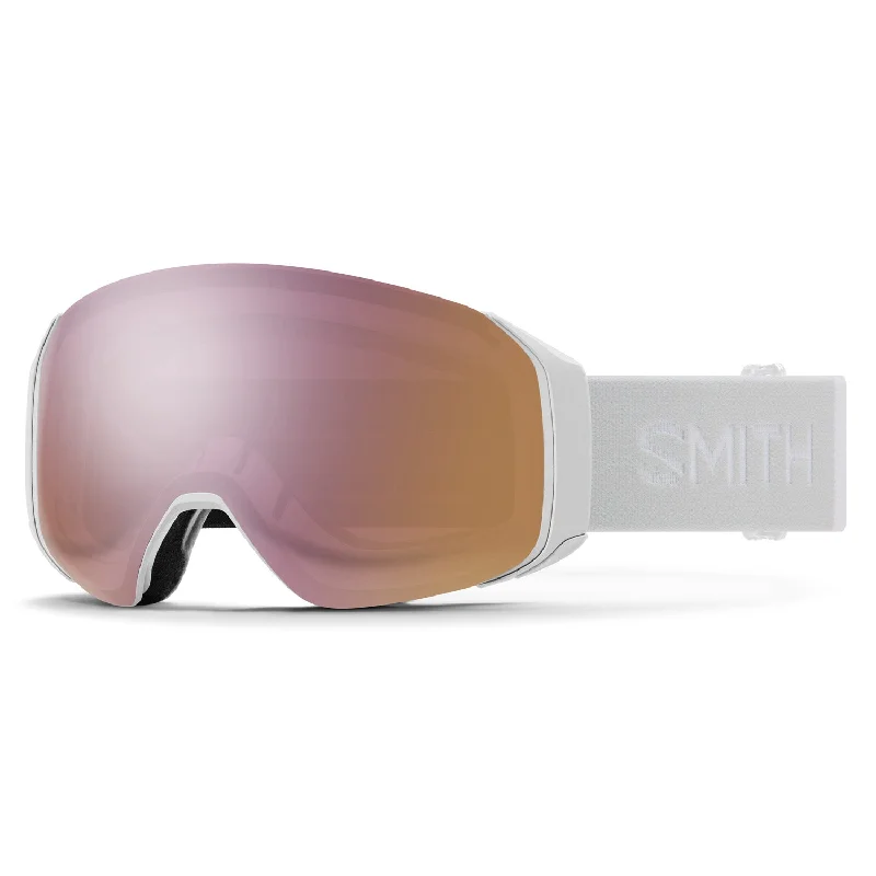 Smith 4D MAG S Goggles White Vapor/ChromaPop Everyday Rose Gold Mirror + ChromaPop Storm Rose Flash