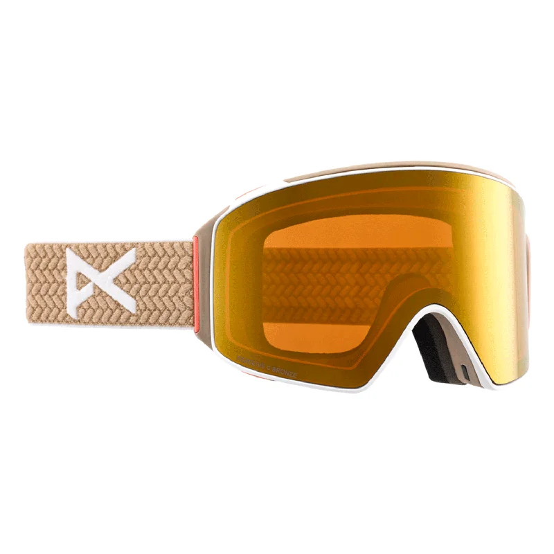 Anon M4 Cylindrical Low Bridge Fit Goggles Summit Taupe/Perceive Sunny Bronze + Perceive Cloudy Burst