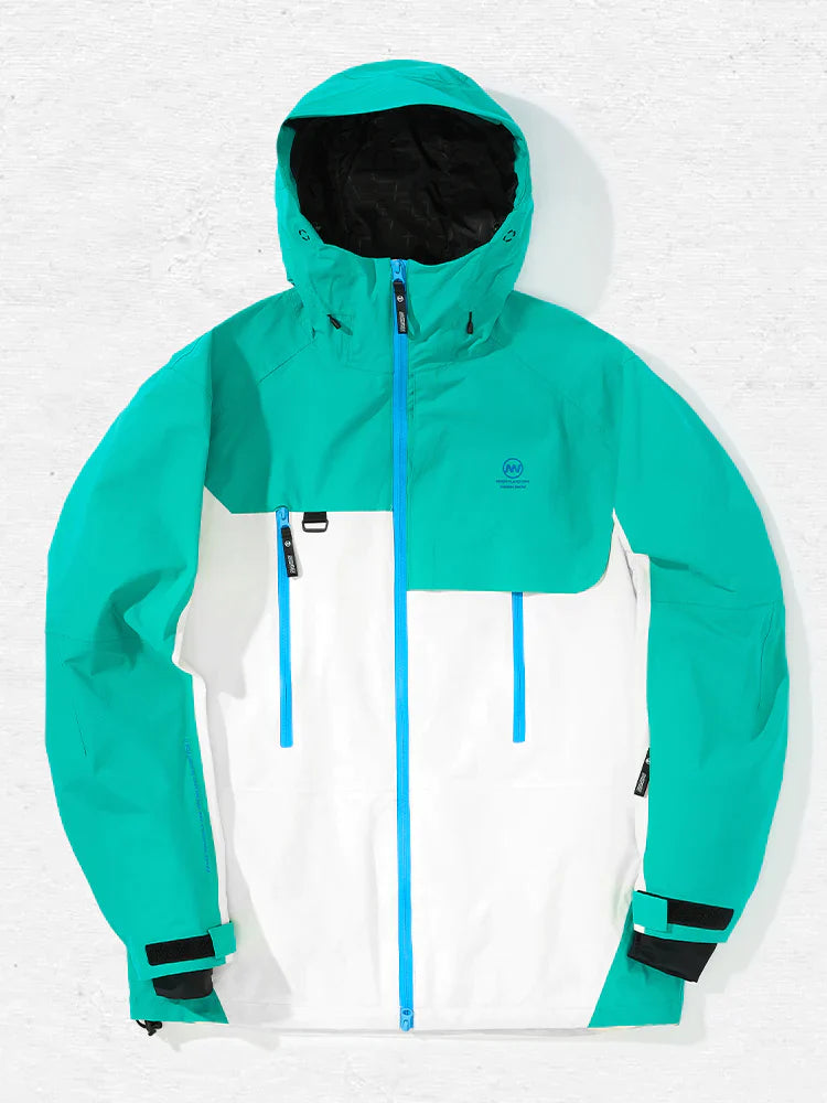 Teal/White