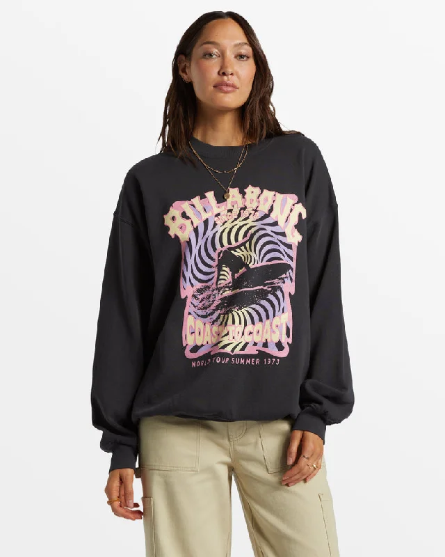 Billabong Ride In Oversized Crew Sweatshirt