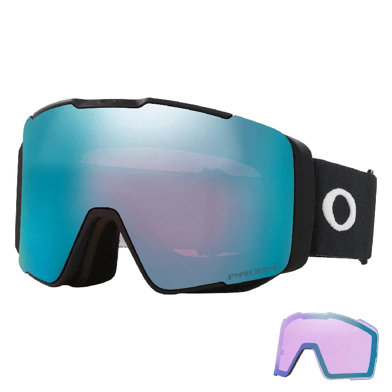 Oakley Line Miner Pro M Goggles Matte Black/Prizm Sapphire Iridium + Prizm Iced Iridium