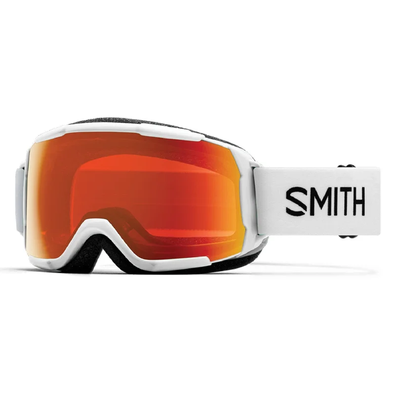 Smith Kids Grom Goggles White/ChromaPop Everyday Red Mirror