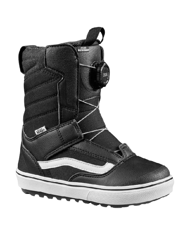 Vans Juvie Linerless Kids Snowboard Boots - Black/White - 2023