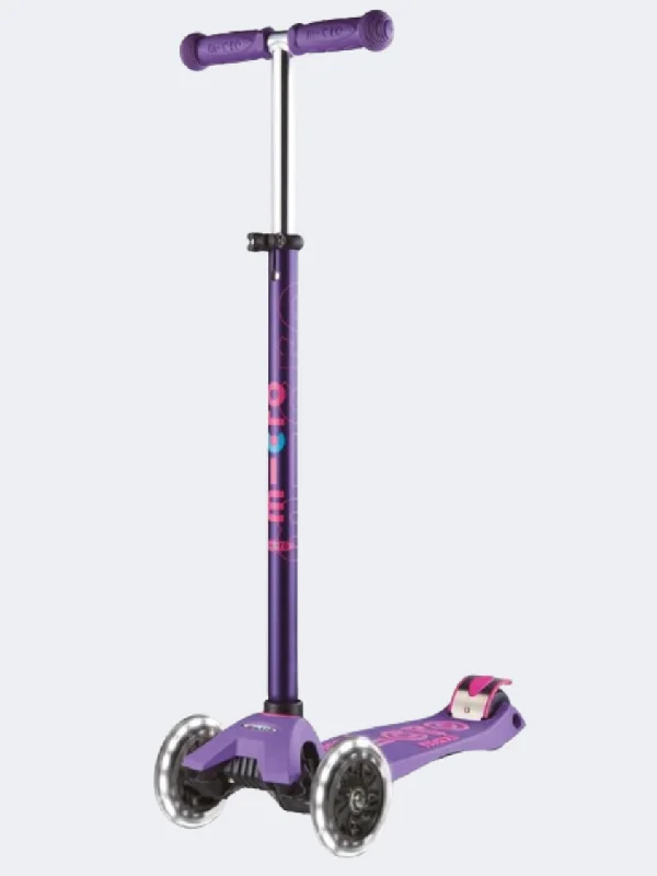 Micro Maxi Deluxe Led Unisex Skating Scooter Purple