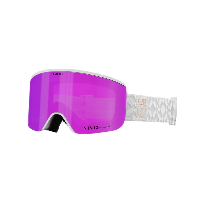 Giro Women's Ella Low Bridge Fit Goggles White Limitless/ Vivid Pink + Vivid Infrared