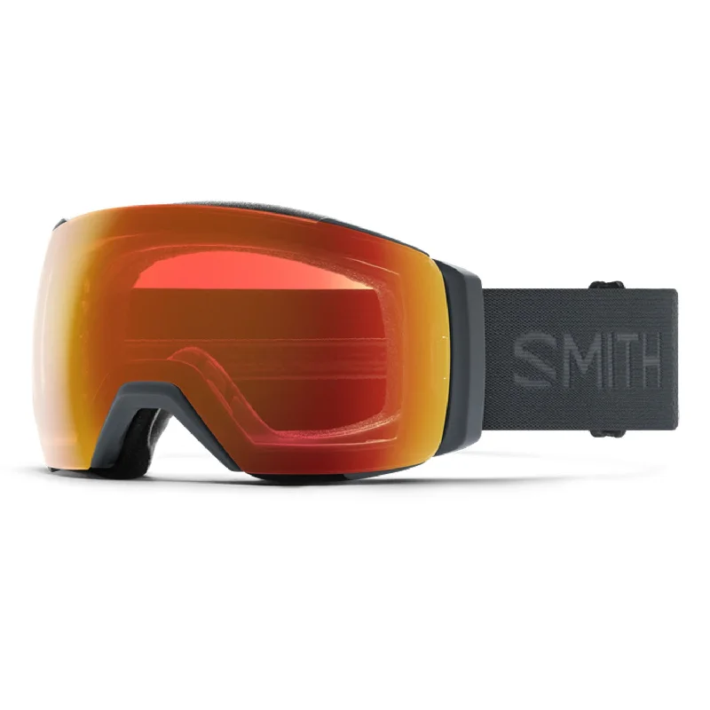 Smith I/O  MAG XL Low Bridge Fit Goggles Slate/ChromaPop Everyday Red Mirror + Chromapop Storm Blue Sensor Mirror