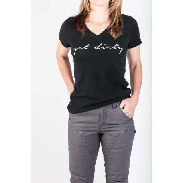 GET DIRT V-NECK - WOMEN'S SHORT SLEEVE SHIRTS