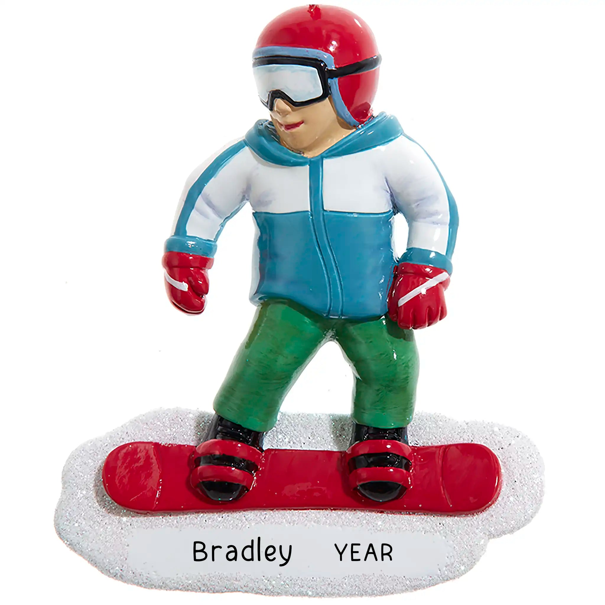 Snowboarding Guy Personalized Ornament