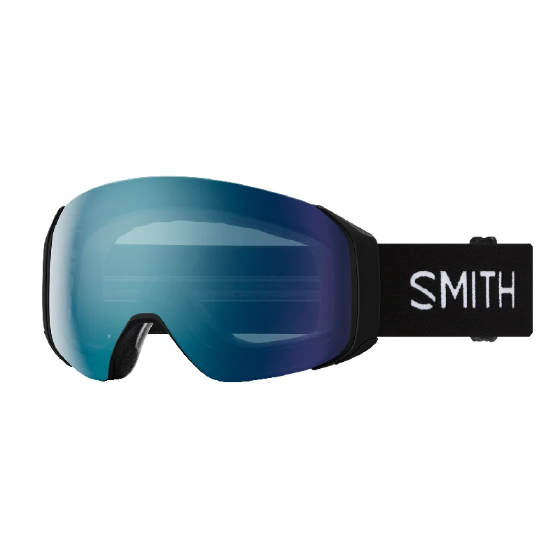 Smith 4D Mag Low Bridge Fit Goggles Black/ChromaPop Everyday Blue Mirror + Chromapop Storm Blue Sensor Mirror