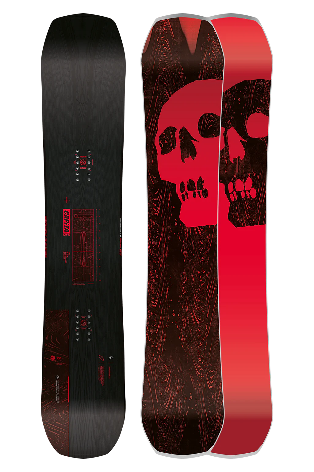 Capita Black Snowboard of Death Snowboard 2025 - 156cm