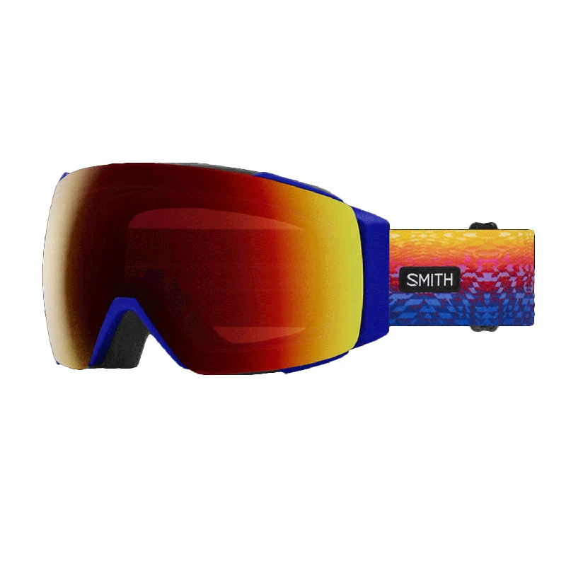 Smith I/O Mag Low Bridge Fit Goggles Artist Series/Justin Lovato/ChromaPop Sun Red Mirror + Chromapop Storm Blue Sensor Mirror