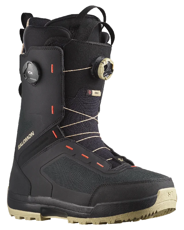 Salomon Echo Dual Boa Snowboard Boots - Spray Green / Black / Hot Coral