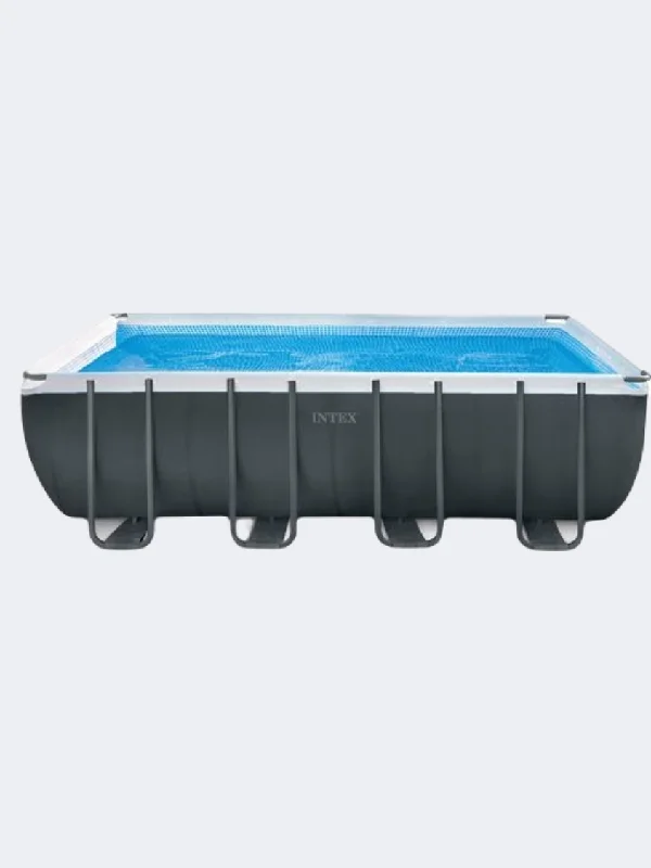 Intex Frame Ultra Quadra Beach Swimming Pool Grey