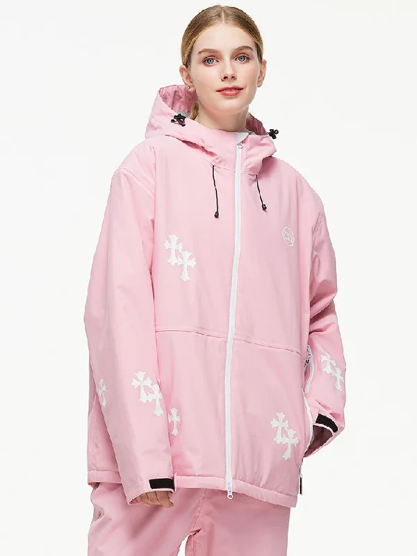 Women's Fun Printed Snowboarding Jacket Hooded Ski Wear