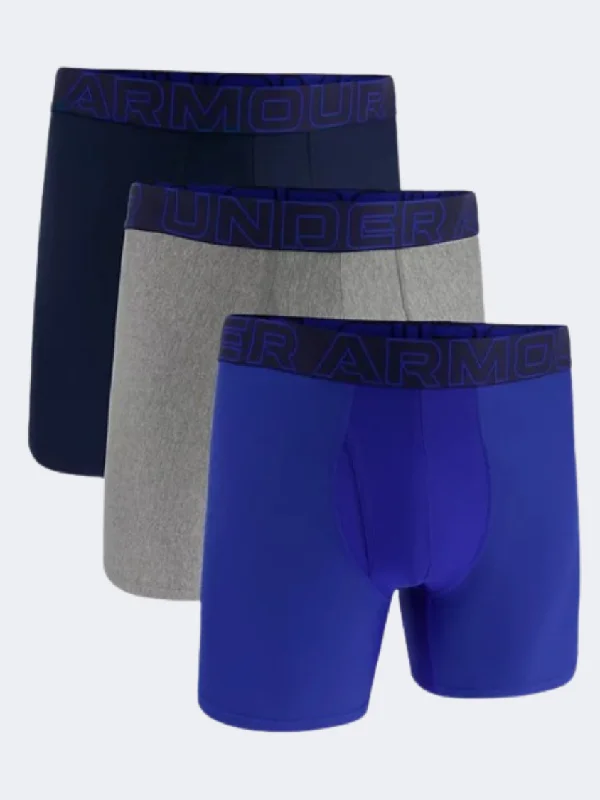 Under Armour Performance Tech 6 Inch Men Training Underwear Royal/Steel Heather