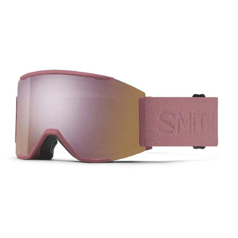 Smith Squad Mag Low Bridge Fit Goggles Chalk Rose/ChromaPop Everyday Rose Gold Mirror + Chromapop Storm Blue Sensor Mirror