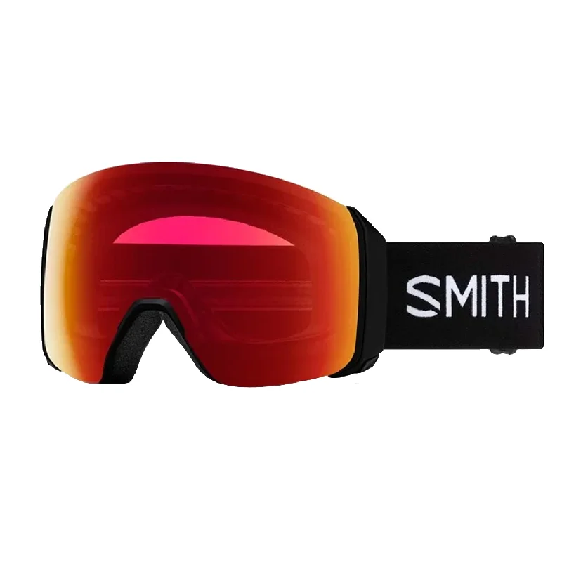 Smith 4D Mag XL Low Bridge Fit Goggles Black/ChromaPop Photochromic Red Mirror + Chromapop Storm Blue Sensor Mirror