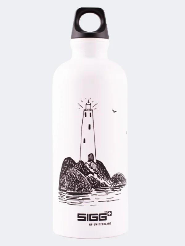 Sigg Traveller Moomin Lighthouse Unisex Lifestyle Water Bottle White/Grey