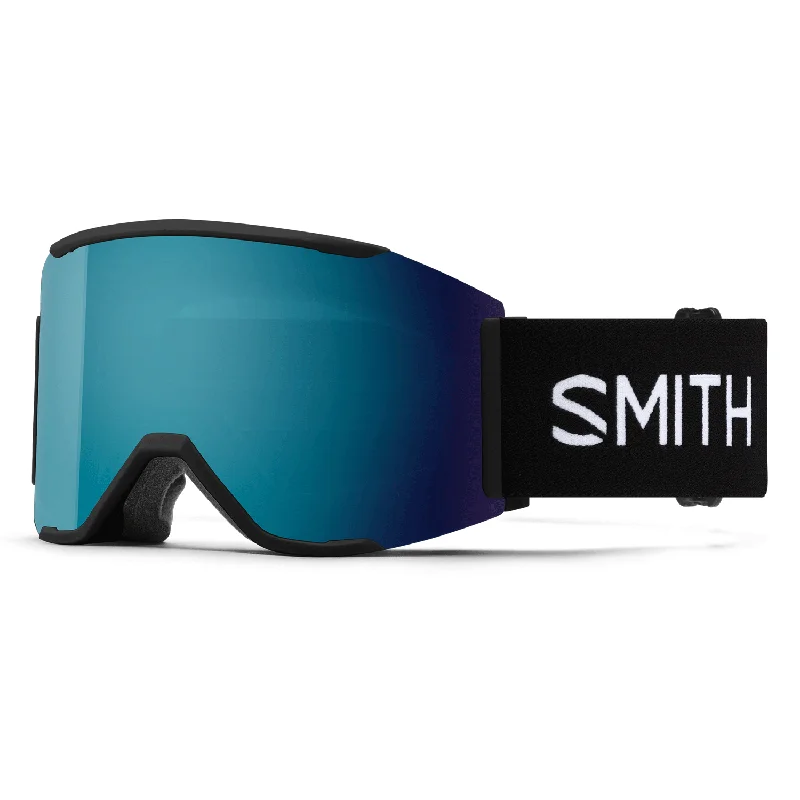 Smith Squad MAG Low Bridge Fit Goggles Black/ChromaPop Sun Blue Mirror + Chromapop Storm Blue Sensor Mirror