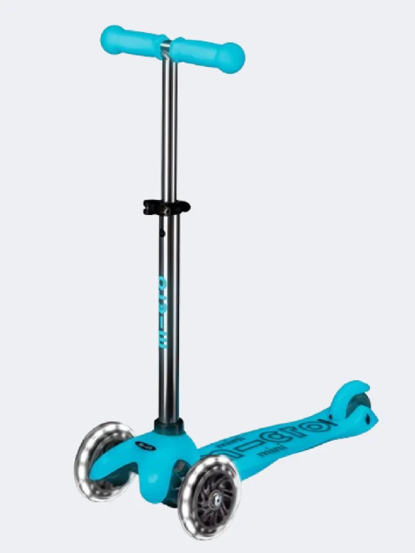 Micro Mini Deluxe Glow Led Kids Skating Scooter Glacier Aqua