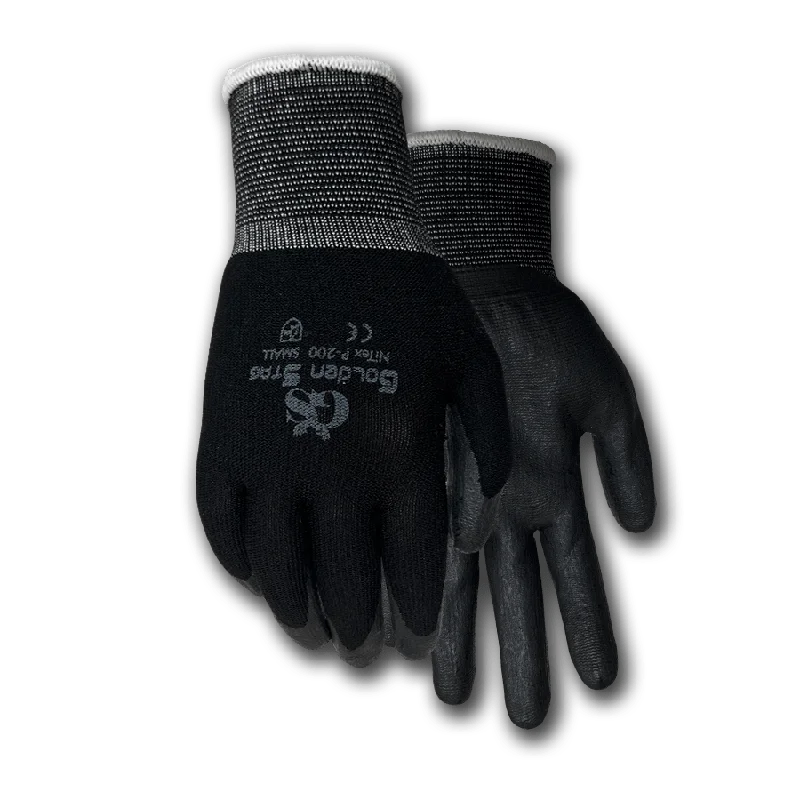 Nitrile Glove Black P-200 (6 pack)