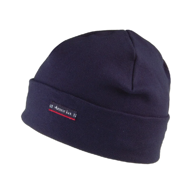 Armor Lux Treguier Cotton Beanie Hat - Navy Blue