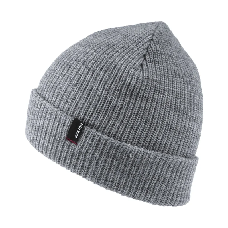 Brixton Hats Heist Cuffed Beanie Hat - Light Grey