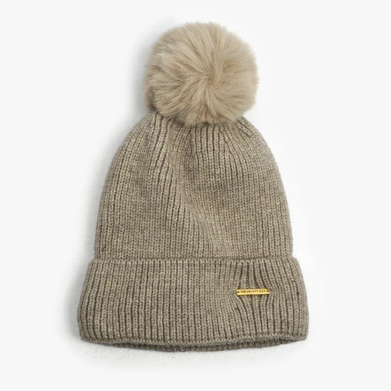 Fifi Fleece Lined Beanie - Taupe