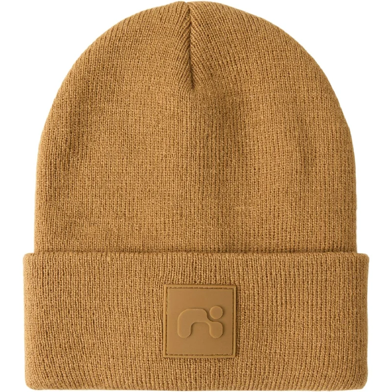 Name It Brown Sugar Malik Knit Beanie Badge