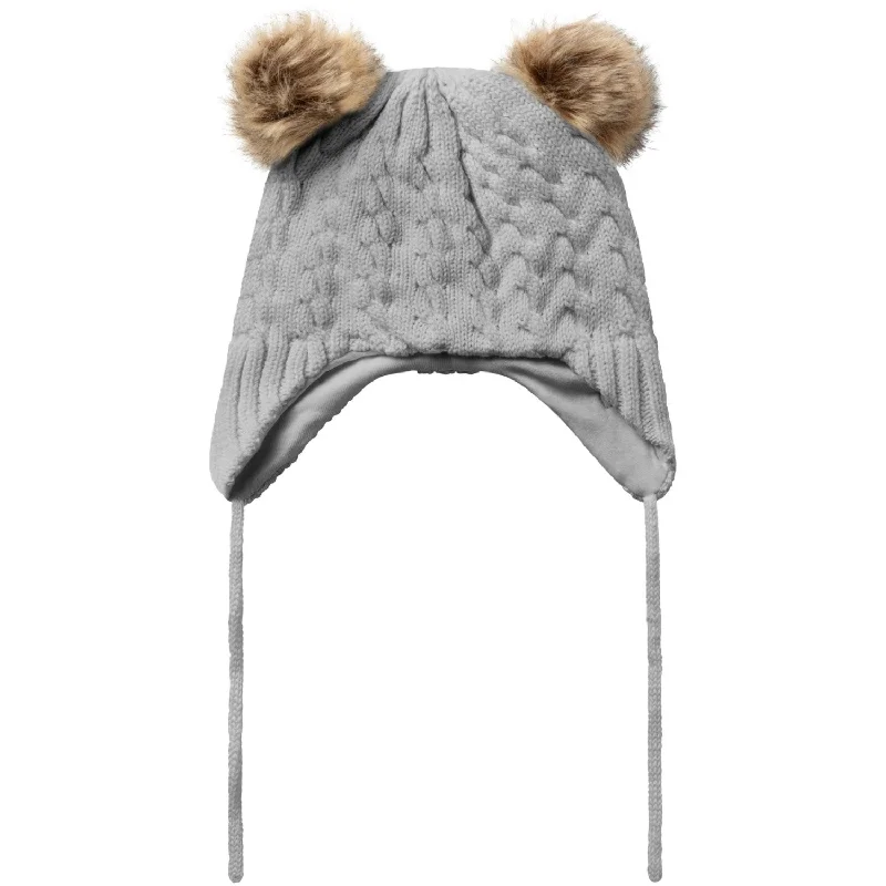 Name It Grey Melange Millo Knit Hat1